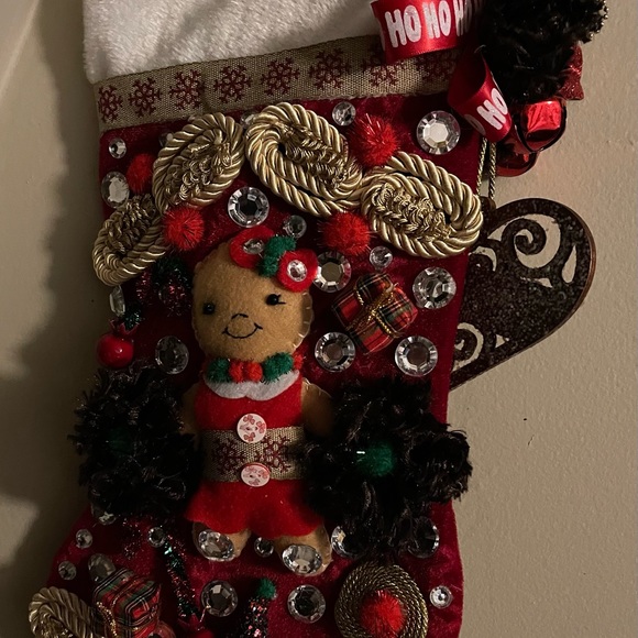 KEEPSAKE (Handcrafted) Luxury One-Of-A-Kind Christmas Stockings (Italian) - Picture 8 of 10